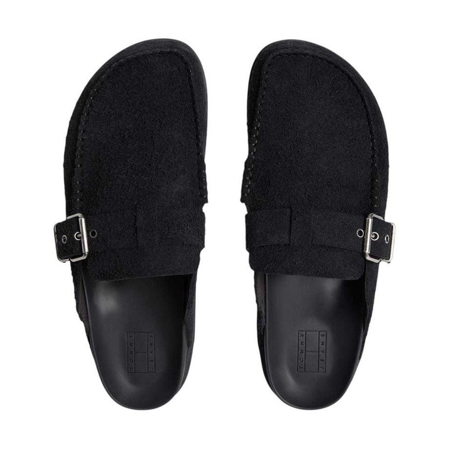 TOMMY JEANS Ciabatte in pelle scamosciata con fibbia  