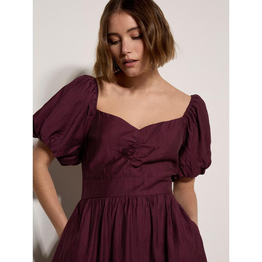 APRICOT Robe longue smockée chatoyante  
