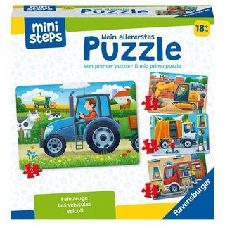 Ravensburger  Ravensburger ministeps 4194 Mein allererstes Puzzle: Fahrzeuge - 4 erste Puzzles mit 2-5 Teilen, Spielzeug ab 18 Monate 