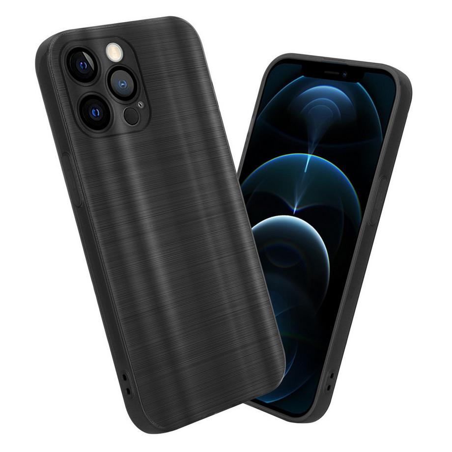 Cadorabo  Hülle für Apple iPhone 12 PRO im Brushed Design 