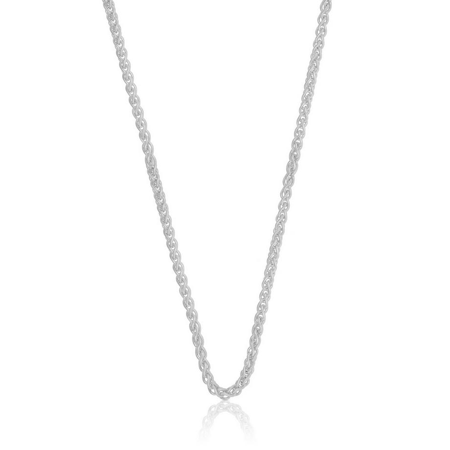 Collier palmier or blanc 750, 2.5mm, 45cm