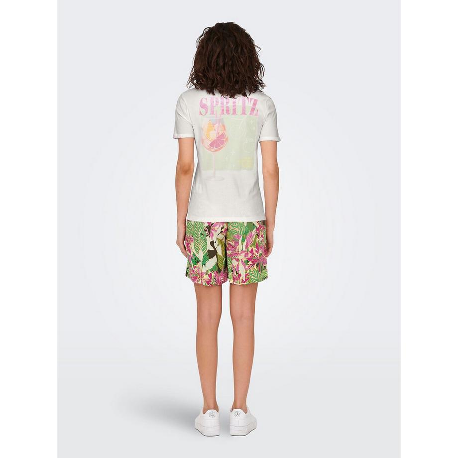 ONLY T-Shirt Stampata Maniche Corte  