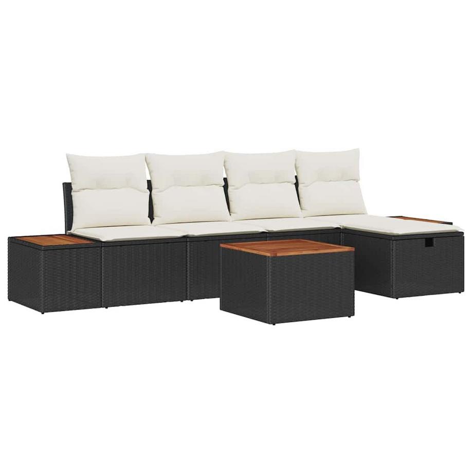 Ensemble de canapé modulable poly rattan