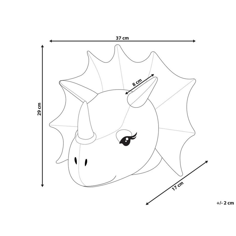 Beliani Decorazioni da Parete Cameretta en Feltro Moderno REXX  