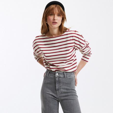 La Redoute Collections  T-shirt marinière volume loose 