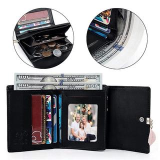 Only-bags.store Kleines Portemonnaie aus glattem Kunstleder mit vielen Fächern  