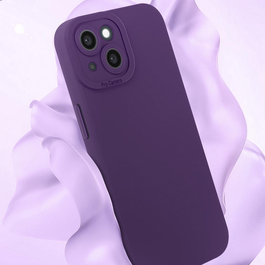 Avizar  Coque iPhone 15 Plus Souple Mat Violet 