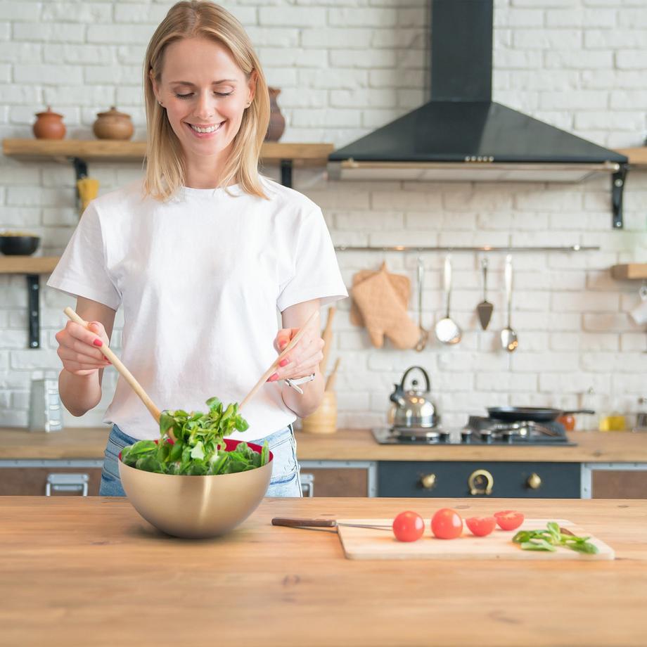 Northix Servierschüssel aus Edelstahl, 25 cm  