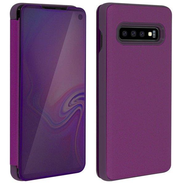 Avizar  Housse Galaxy S10 miroir ulta-fin Violet 