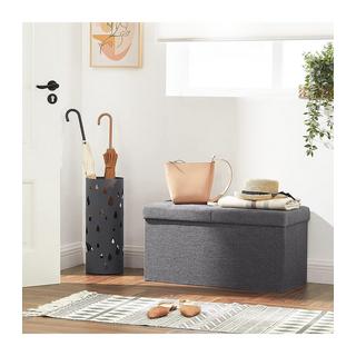 Calicosy Coffre de rangement avec couvercle pliable par 2 côtés - L76 cm  