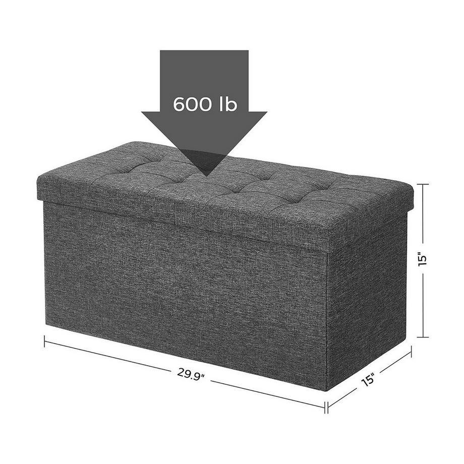 Calicosy Aufbewahrungsbox mit Deckel, von zwei Seiten faltbar - L76 cm  