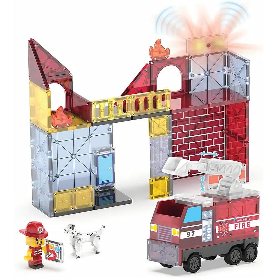 Magna-Tiles  Feuerwehrstation 