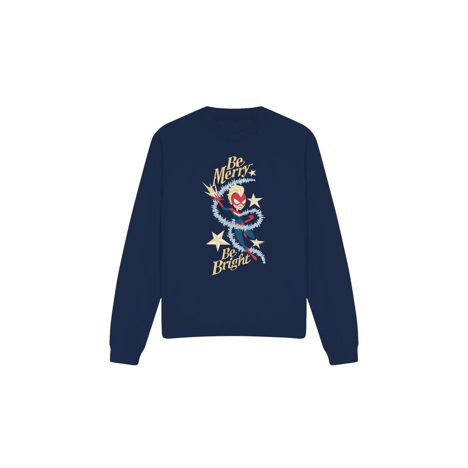 Captain Marvel  Be Merry Be Bright Sweatshirt 