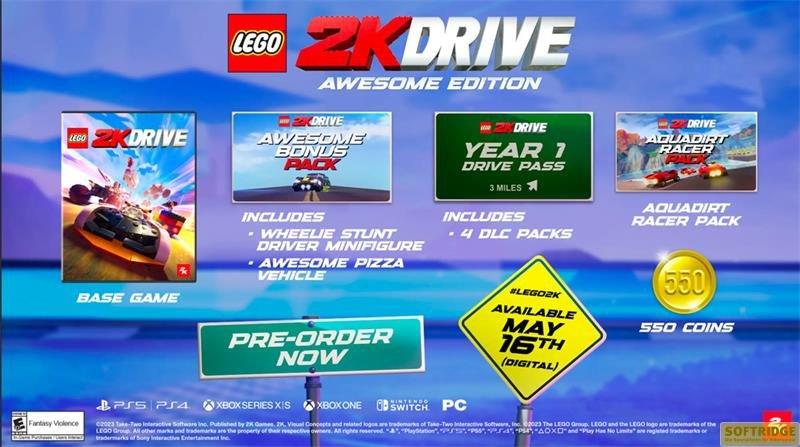 2K GAMES  PS4 LEGO 2K Drive - Awesome Edition 