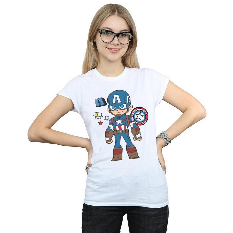 MARVEL Captain America Chibi Charakter T-Shirt  
