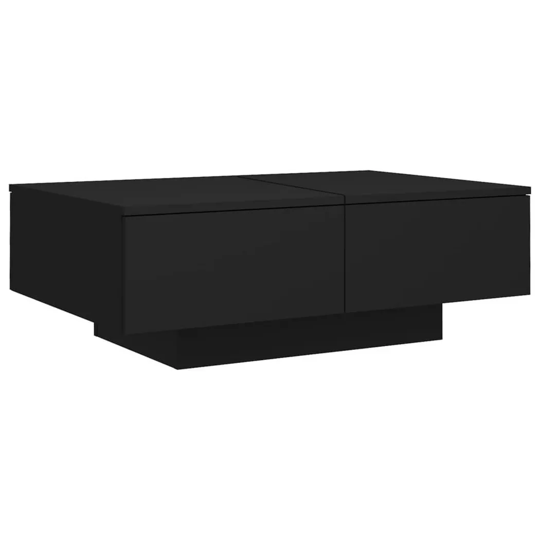 Table basse Noir 90x60x31 cm Bois d'ingénierie