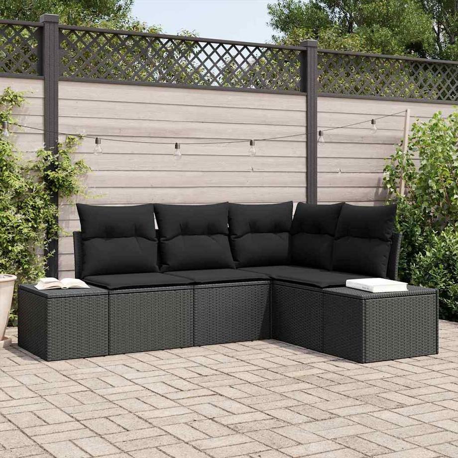 VidaXL Set Divano da Giardino Polyrattan  