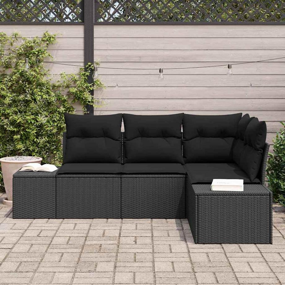 VidaXL Set Divano da Giardino Polyrattan  
