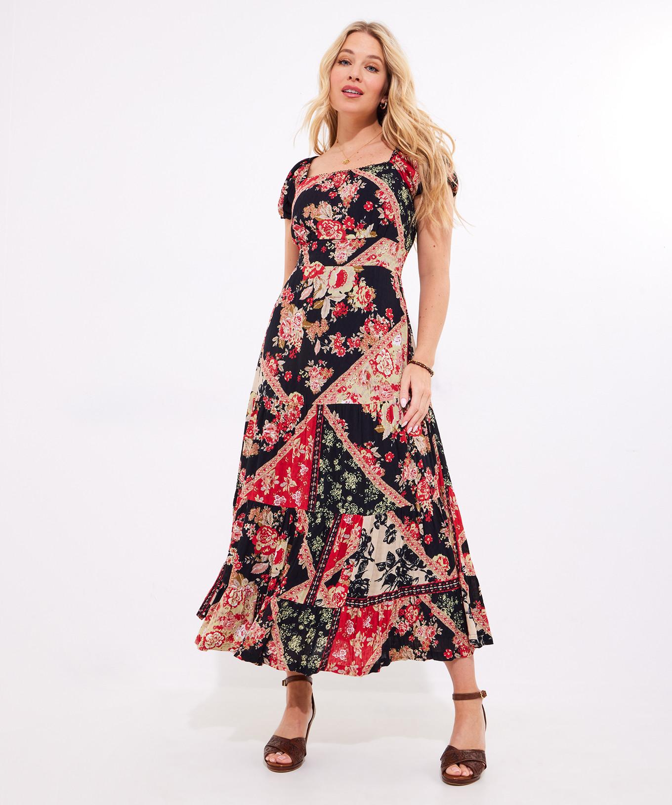 Joe Browns  Fließendes Patchwork-Maxikleid 