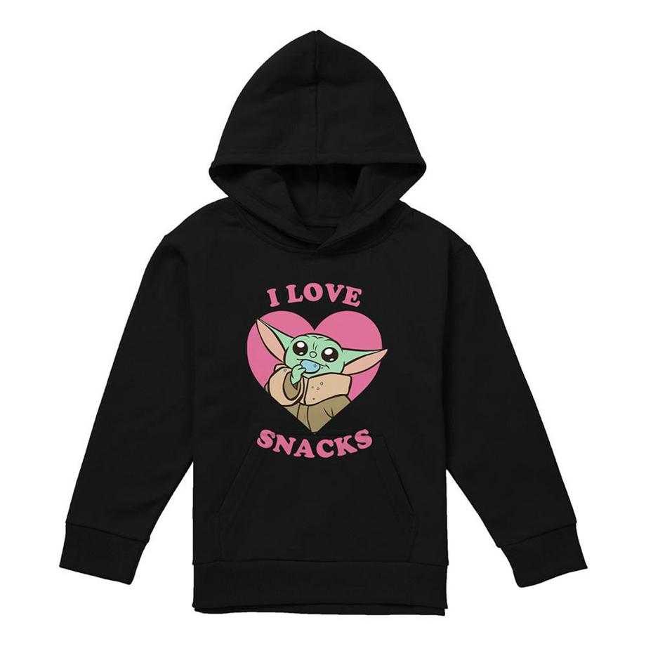 Star Wars: The Mandalorian  I Love Snacks Felpa Con Cappuccio Grogu 