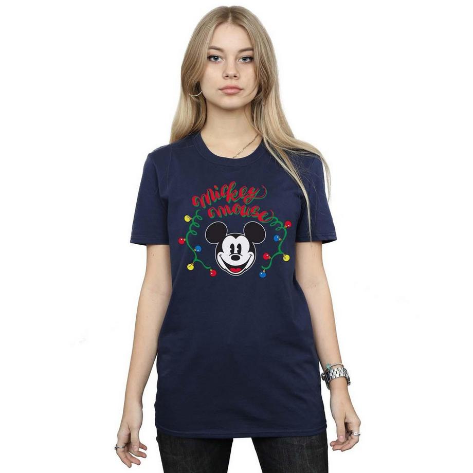 Disney Mickey Mouse Lumières de Noël T-Shirt  