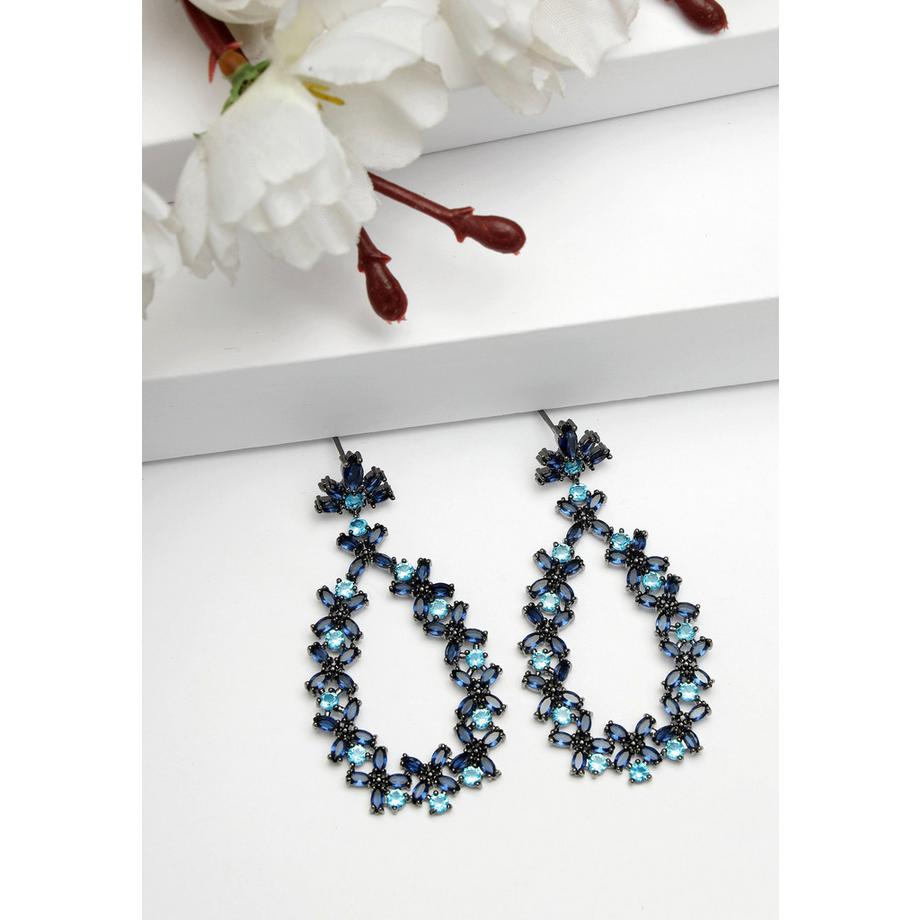 AVANT-GARDE PARIS  Collezione Diva Orecchini a Goccia Floreali Delicati in Zirconia 