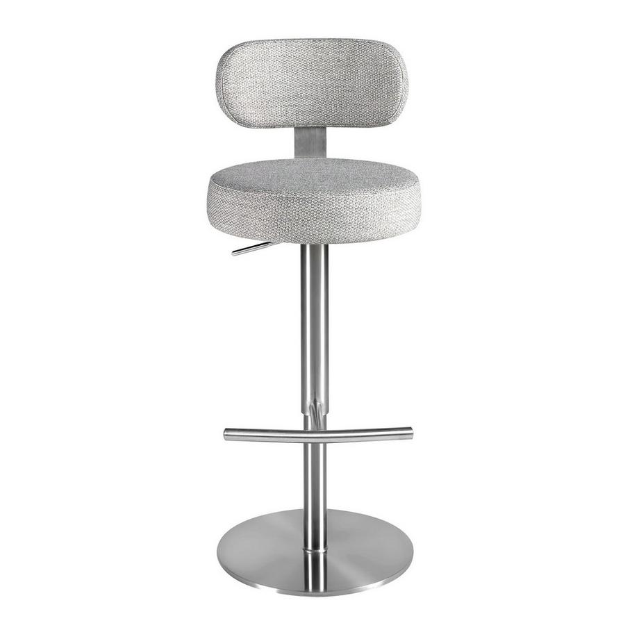 ANGEL CERDA Tabouret pivotant en tissu marbré  