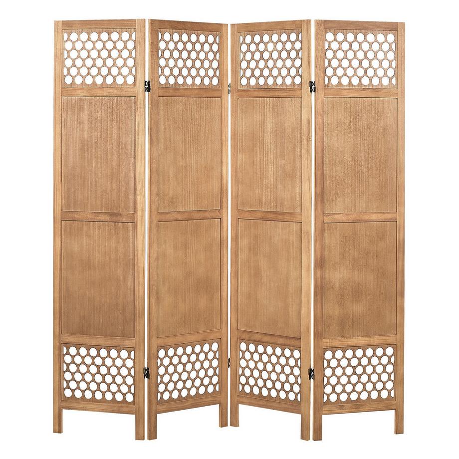 Raumteiler 4-teilig aus Paulownia-Holz Boho CERTOSA