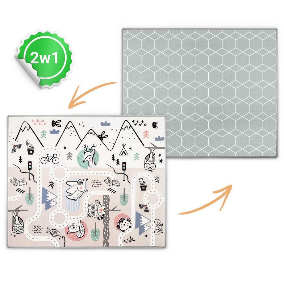 B2X Rollbare Schaumstoffmatte 180 x 150 x 1,5 cm Nukido NK-342  