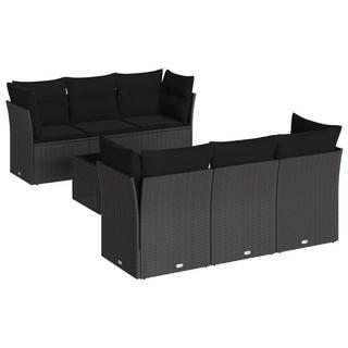 VidaXL set divano da giardino Polirattan  