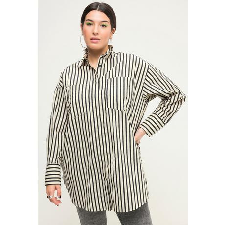 Studio Untold  Camicia dal taglio oversize con righe, collo da camicia e maniche lunghe 