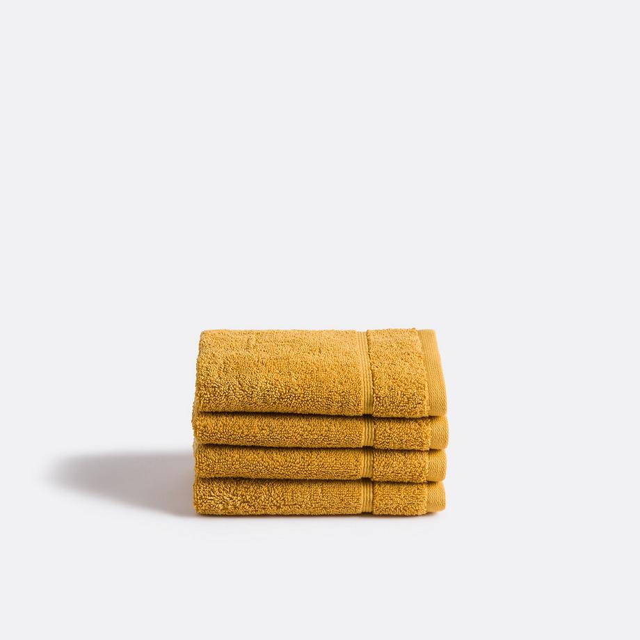 4er-Pack Gästehandtücher Zavara aus Frottee