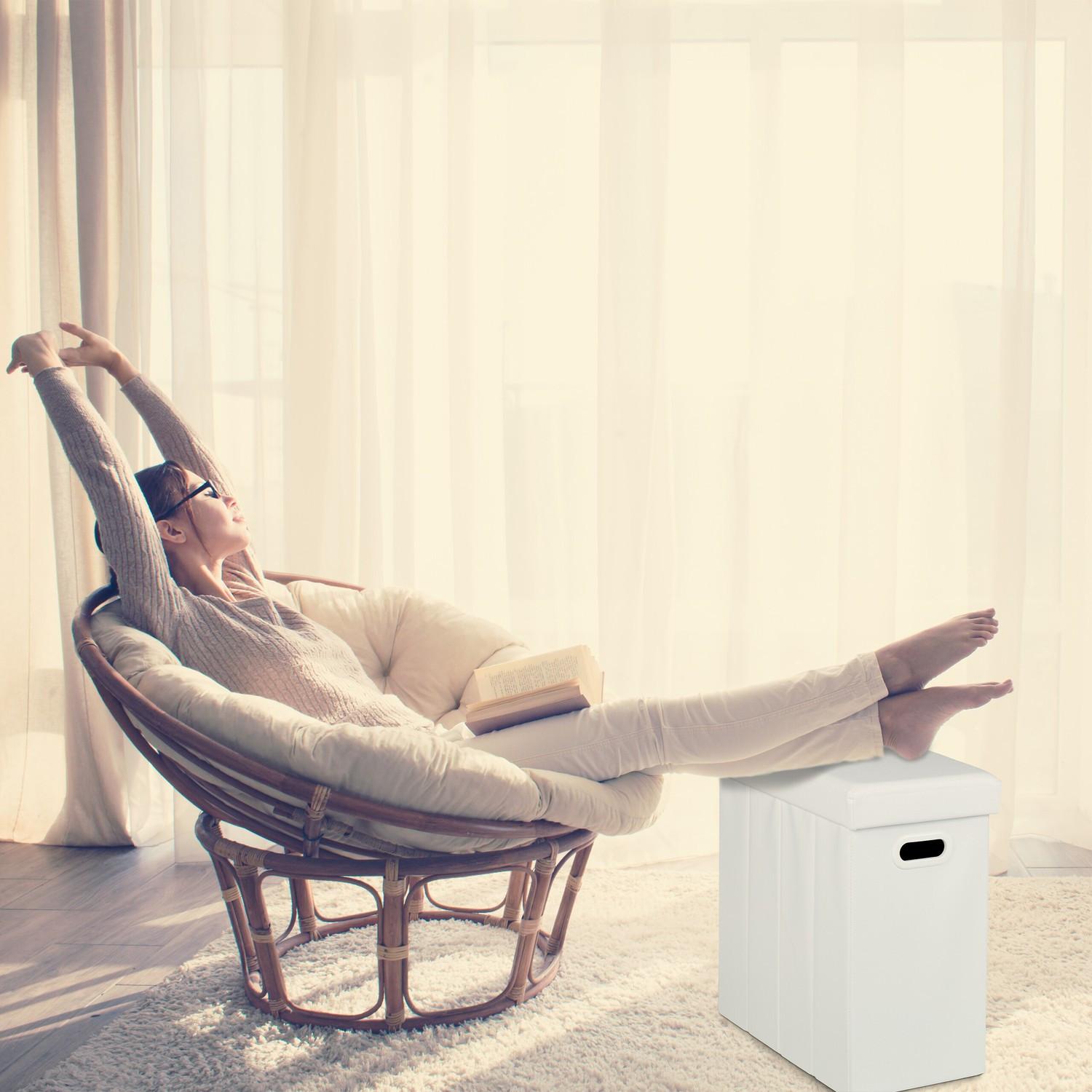 B2X Ottoman ausem Kunstleder  