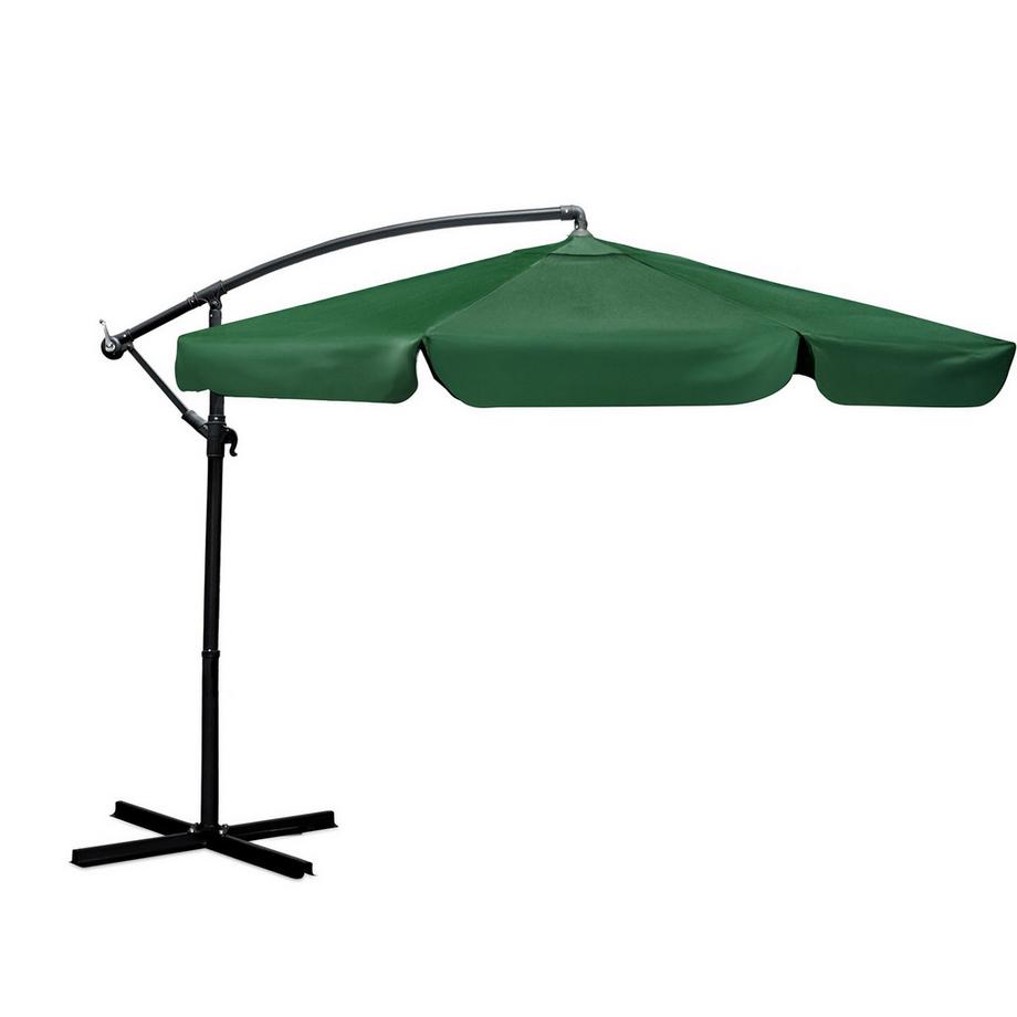 B2X Parasol de jardin pliant 8 segments 350 cm avec housse Plonos PL-881  
