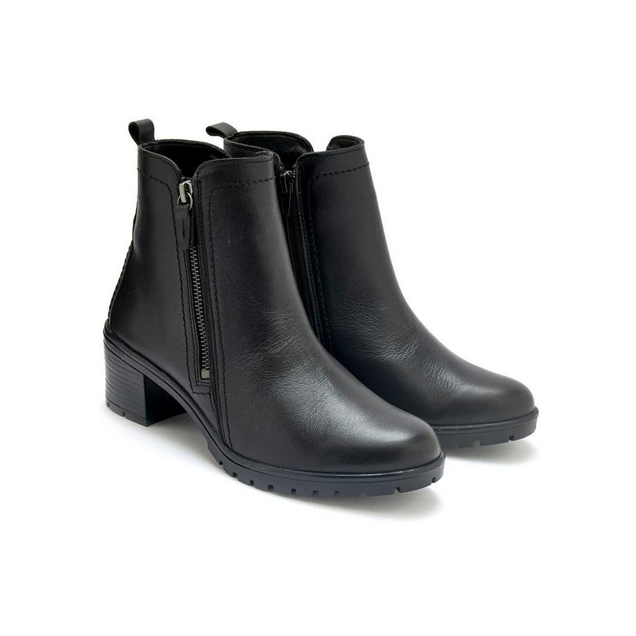 Pédiconfort bottines cuir double zip  