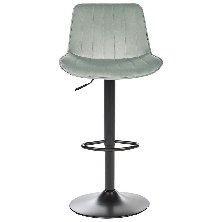 Beliani Set mit 2 Barstühlen aus Samtstoff Retro DUBROVNIK  