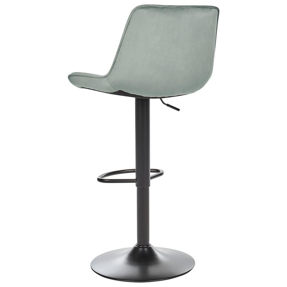 Beliani Set mit 2 Barstühlen aus Samtstoff Retro DUBROVNIK  