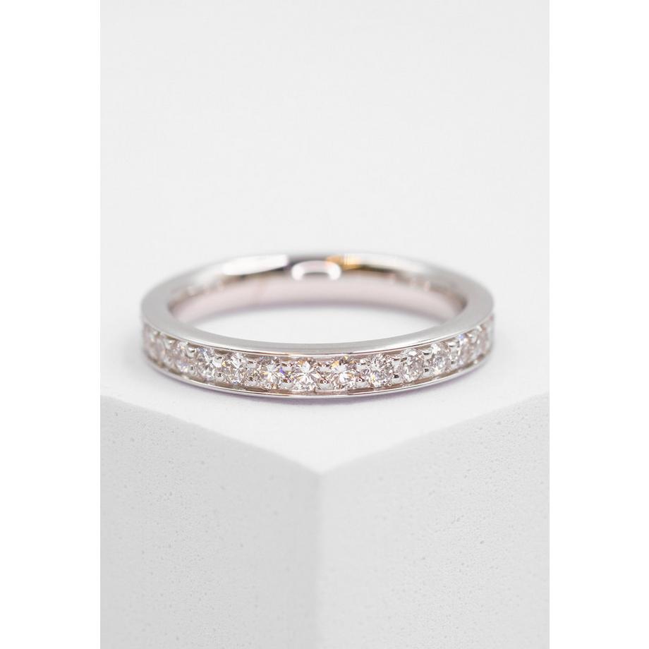 MUAU Schmuck  Bague Mémoire Diamant 1.00ct. or blanc 750 