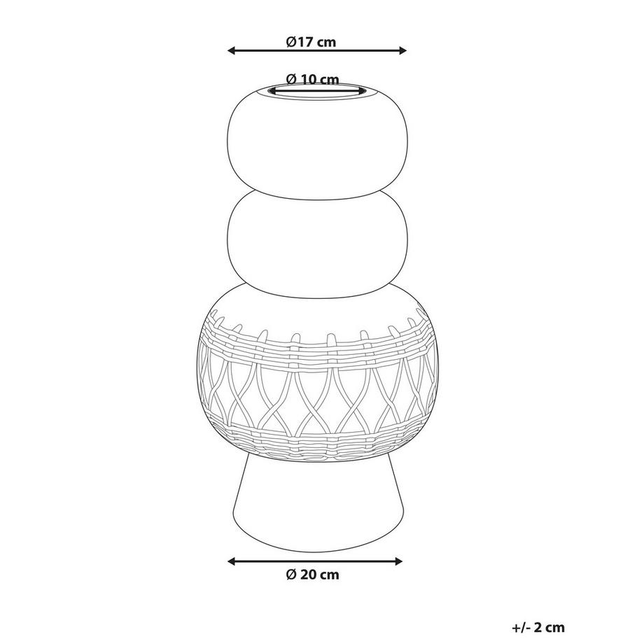 Beliani Vaso da fiori en Ossido di Magnesio Cottage ALMIROS  