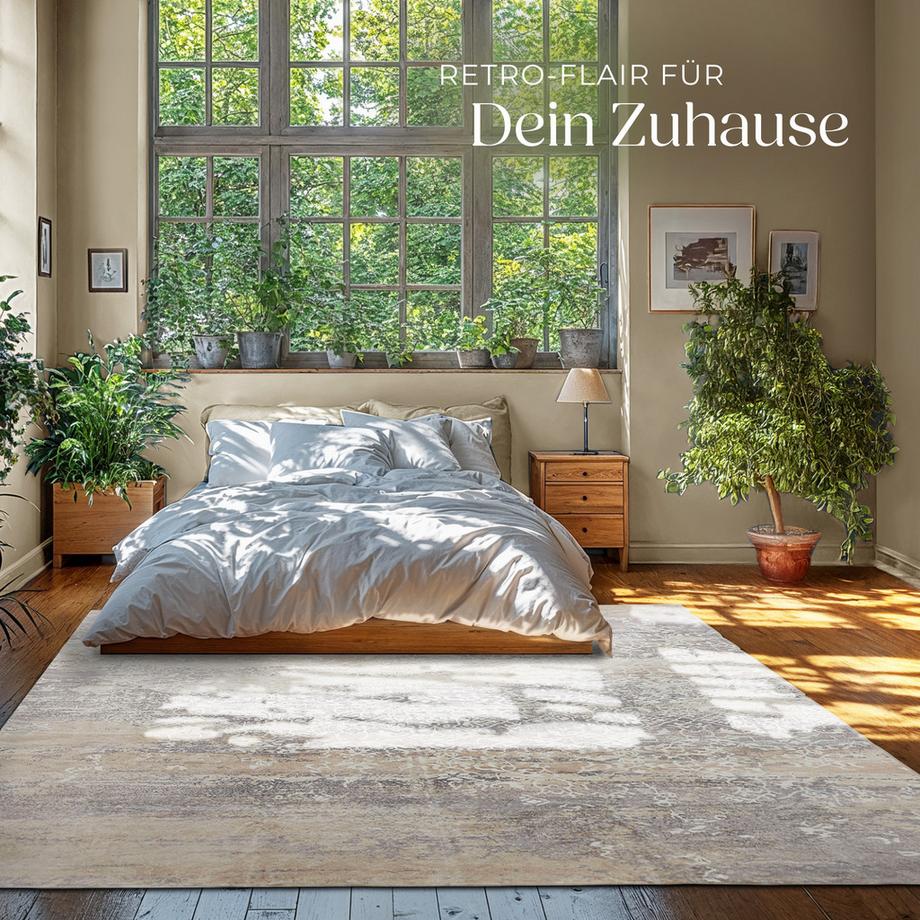 Tectake Tappeto designer vintage Dalia Diverse dimensioni  