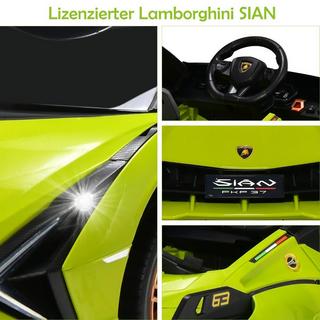 Northix  Auto elettrica per bambini Lamborghini 12V con telecomando 2.4G Auto per bambini 3-5 km/h con MP3 verde 