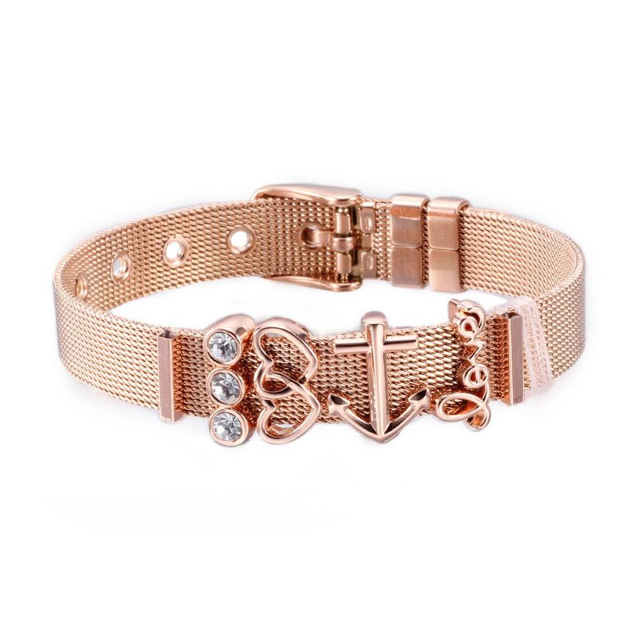 Heideman  Mesh Armband poliert 