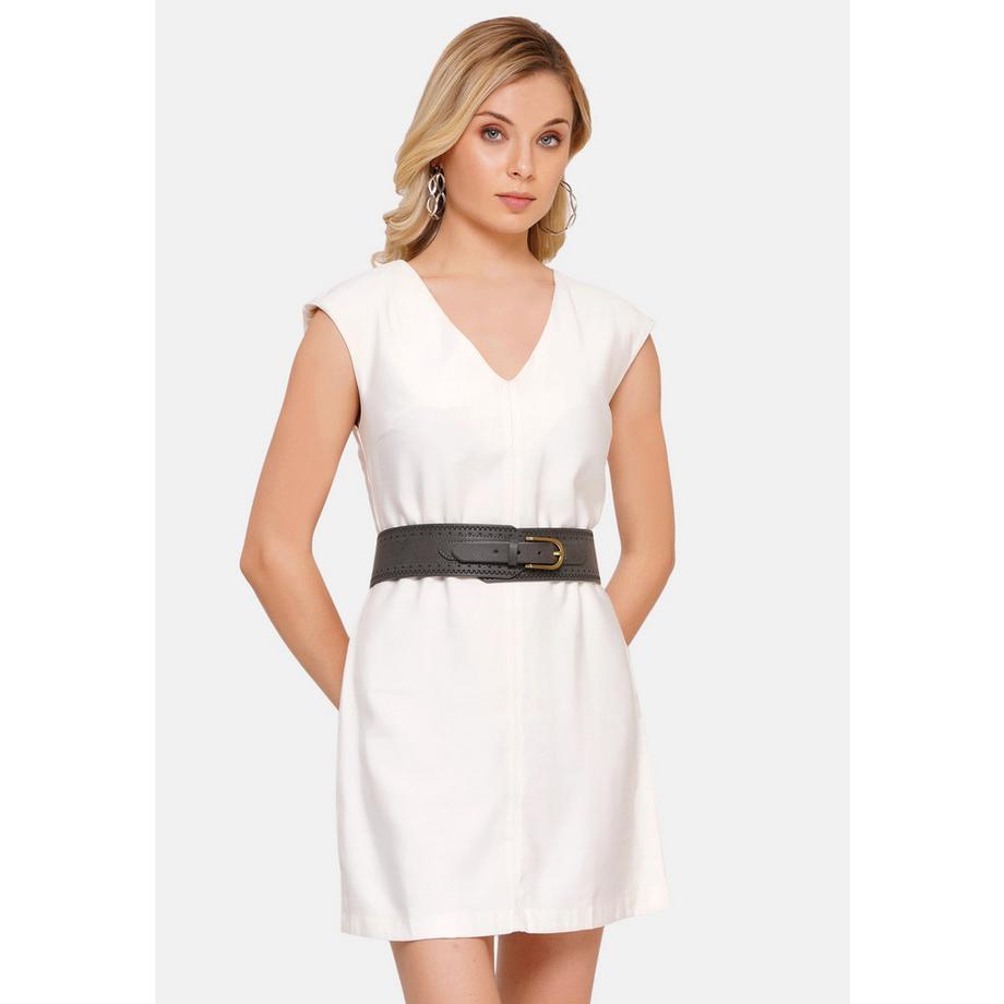 AVANT-GARDE PARIS  Ceinture gris foncé chic 