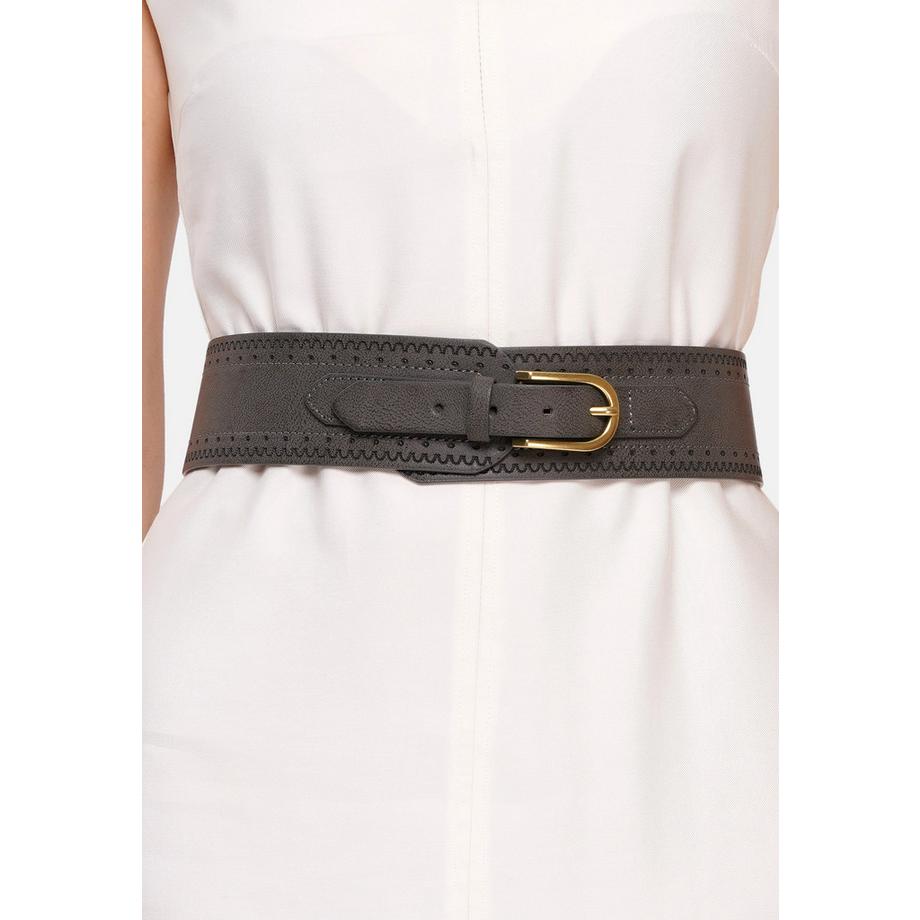 AVANT-GARDE PARIS  Ceinture gris foncé chic 