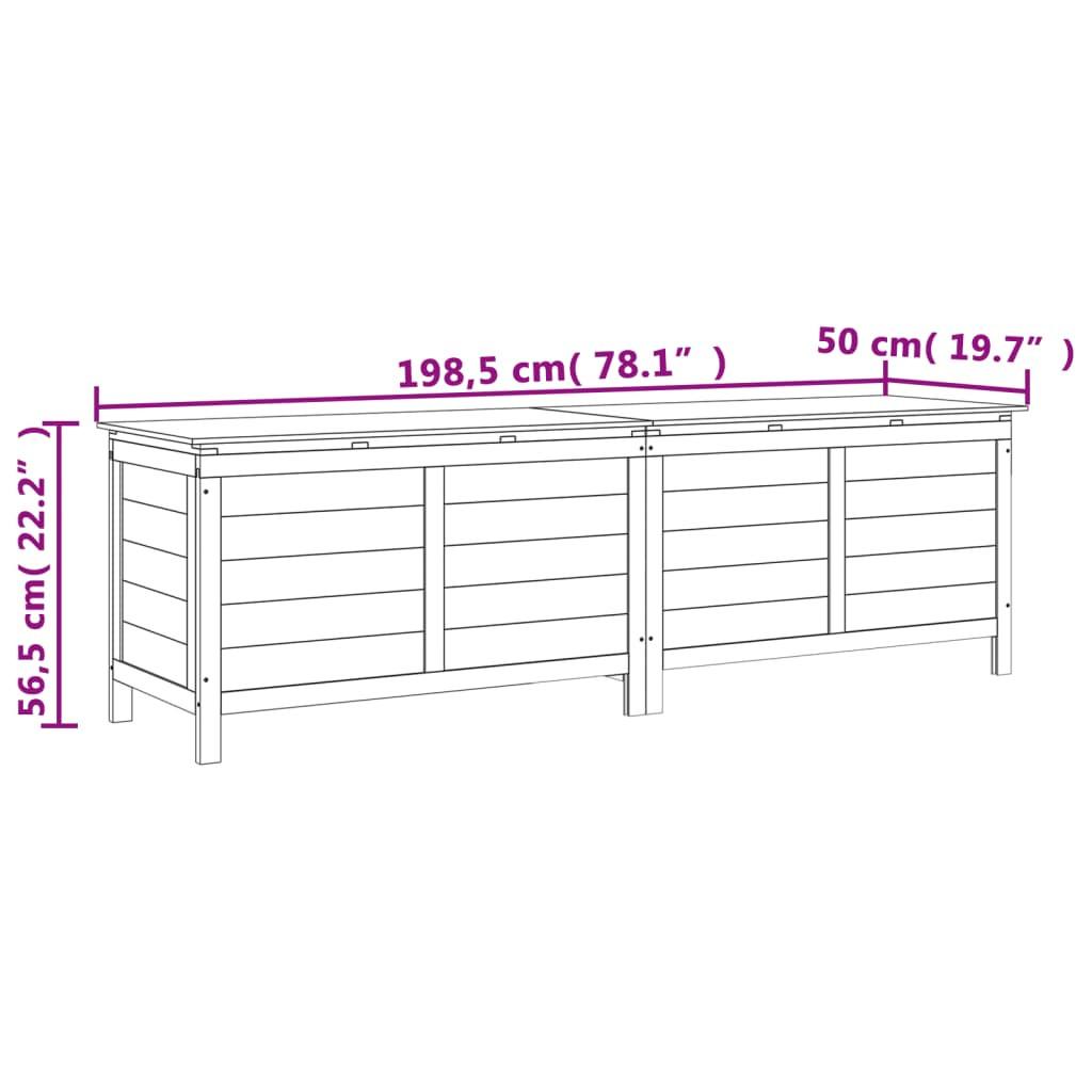 VidaXL Gartentruhe holzwerkstoff  