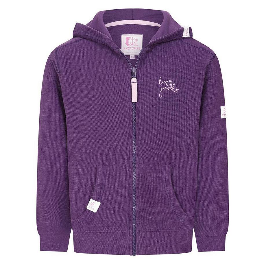 Hoodie mit durchgehendem Reißverschluss, Strukturiert