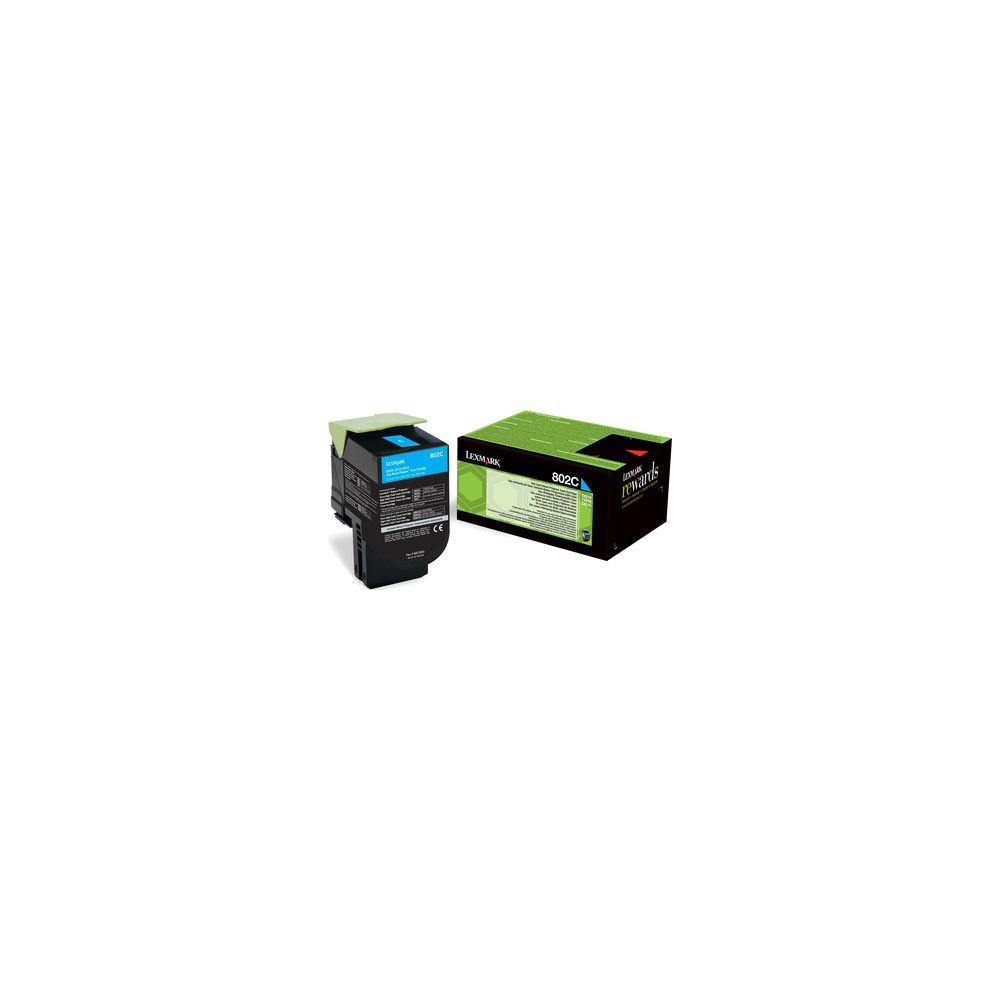 Lexmark  Cassetta Toner 802C CX310 CX410 CX510 Originale Ciano 1000 pagine 