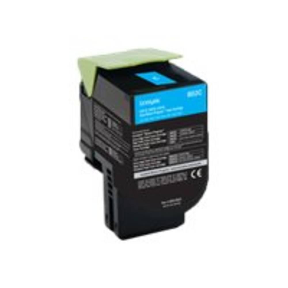 Lexmark  Cassetta Toner 802C CX310 CX410 CX510 Originale Ciano 1000 pagine 