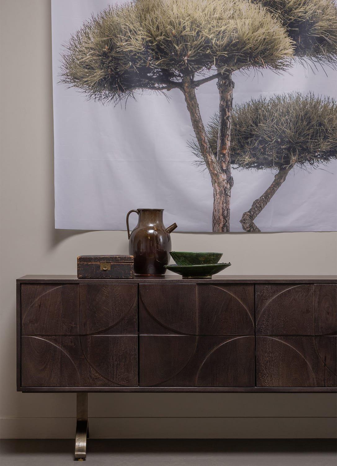 mutoni Sideboard Draw Mangoholz walnuss 180  