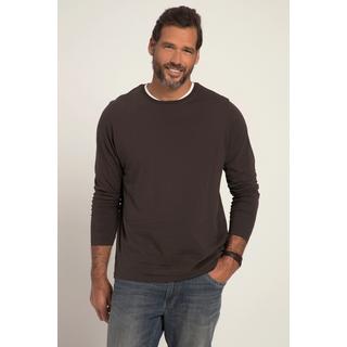 JP1880  Langarmshirt, OEKO-TEX, Doppel-Ausschnitt 